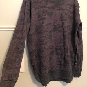 Comfy camo sweater!
